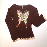 Girls Long Sleeve Top - Butterfly By Glitter Girl