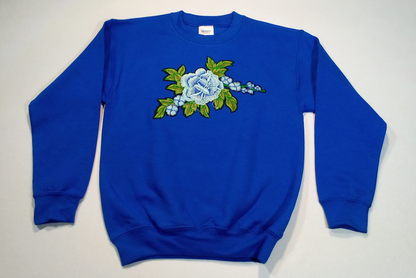 Girls Long Sleeve Top - Sweatshirt - Flower Patch
