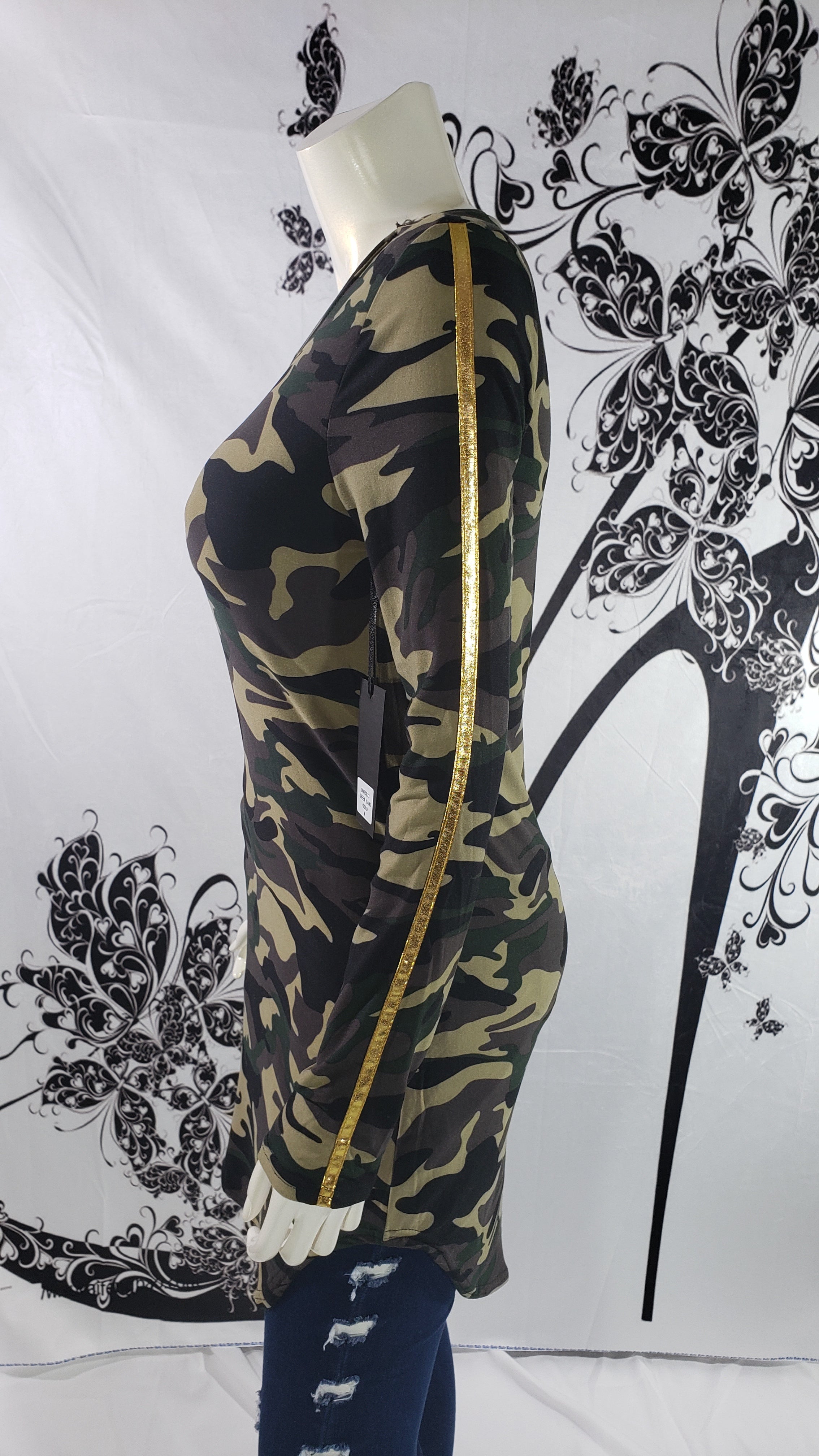 Women Tunic Army Print