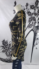 Women Tunic Army Print