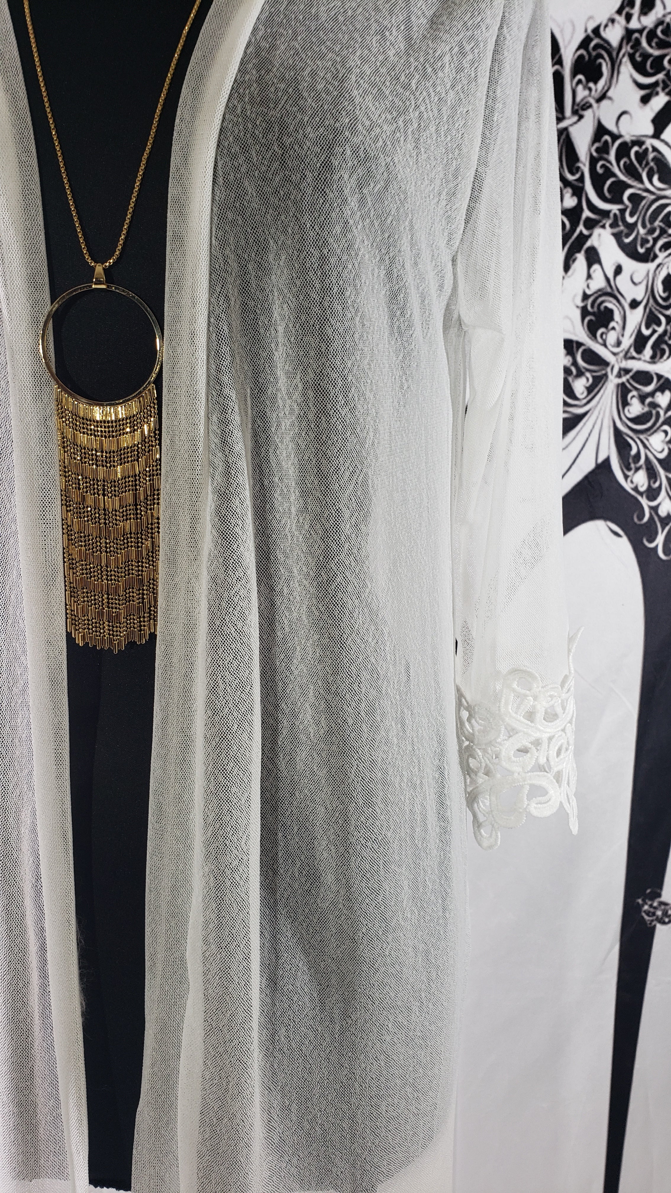 Women Kimono with Lace detail