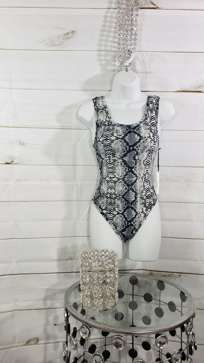 Women Snakeskin Bodysuit