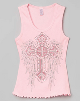 Girls Sleeveless Top -Cross