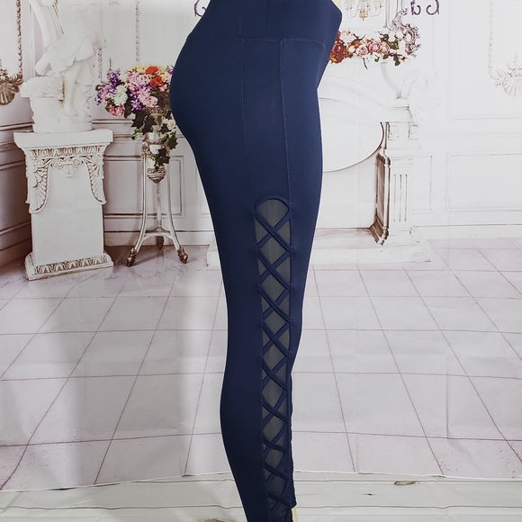 Women Lace/Mesh Leggings