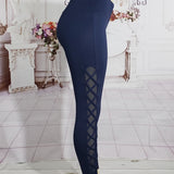 Women Lace/Mesh Leggings