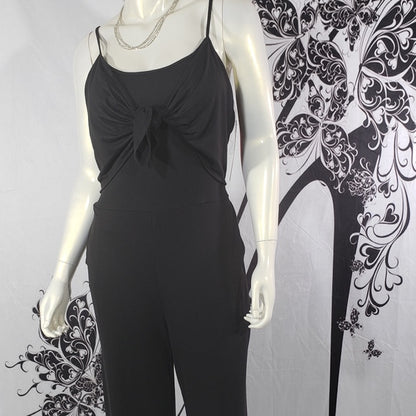 Women Tie Front Jumpsuit