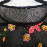Junior Embroidered Mesh Top