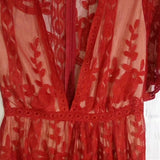 Women Lace Maxi Dress-With Romper Lining