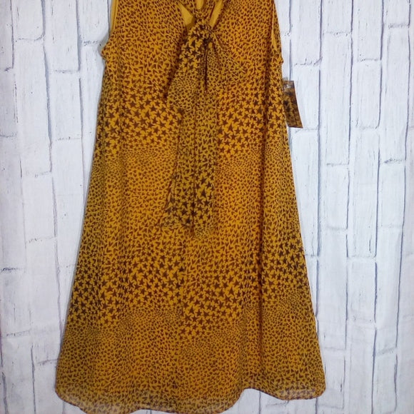 Women Sleeveless Tunic Sheer with Lining- Allover Stars