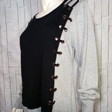 Women Sweater With Grommet Detail -From Italy