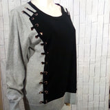 Women Sweater With Grommet Detail -From Italy