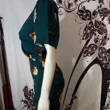 Women Short Sleeve Floral Jumpsuit