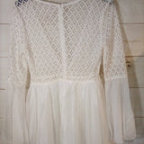 Women Long Sleeve Maxi Dress - Lace