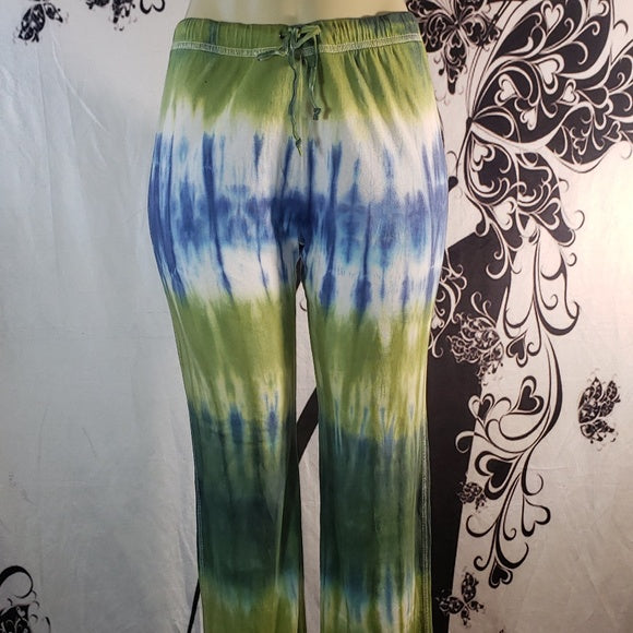 Women Drawstring Pant Cotton Tie Dye