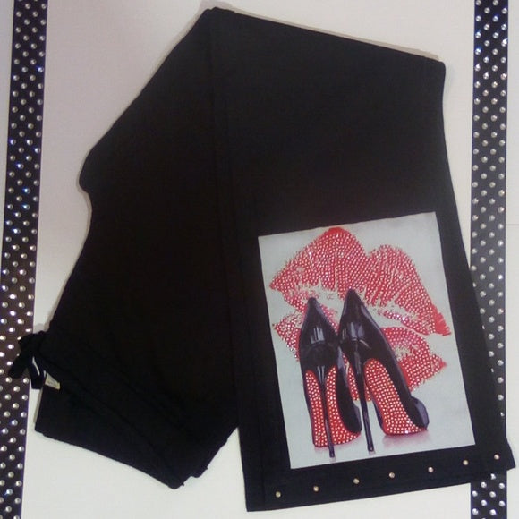 Women Red Bottom Pant By Bling Bling U Sparkle Girl