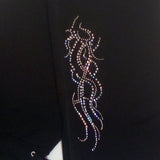 Women Drawstring / Rhinestone Pant -Stretch Cotton By Bling Bling U Sparkle Girl