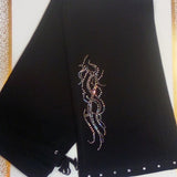 Women Drawstring / Rhinestone Pant -Stretch Cotton By Bling Bling U Sparkle Girl