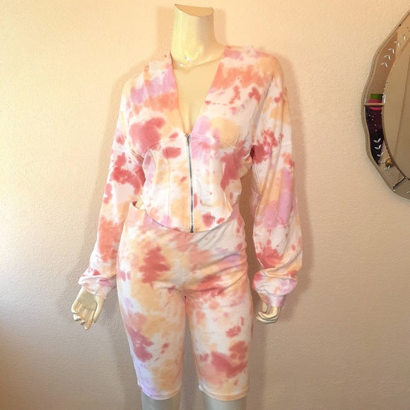 Junior Tie Dye Jacket Zip Up