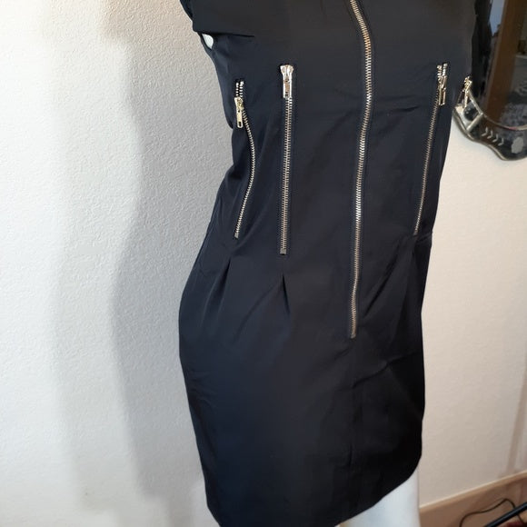 Women Moto Zip Dress