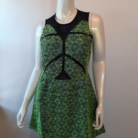 Women Designer Sleeveless Dress with Mesh