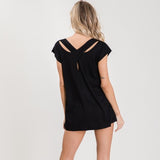 Women Tunic Cross Over Back