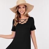 Women Bird cage front Dress