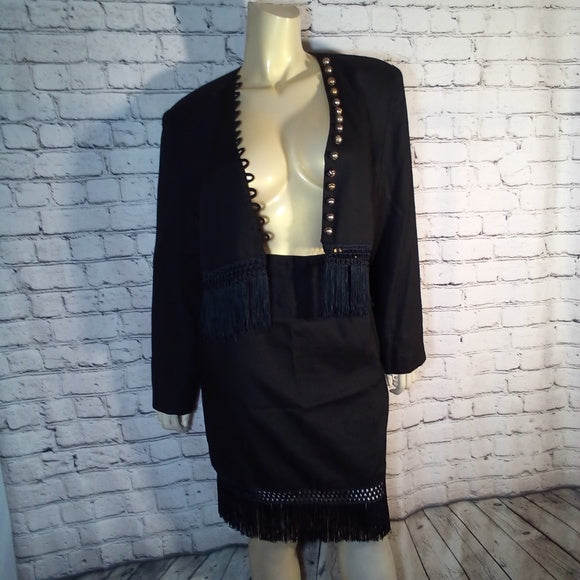 Women 2 pieces Tina Hagen Suit -W/Fringes-Vintage