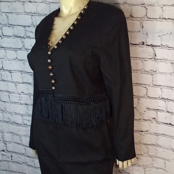 Women 2 pieces Tina Hagen Suit -W/Fringes-Vintage
