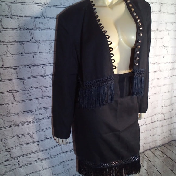 Women 2 pieces Tina Hagen Suit -W/Fringes-Vintage