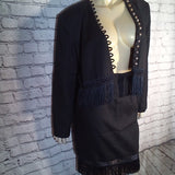 Women 2 pieces Tina Hagen Suit -W/Fringes-Vintage