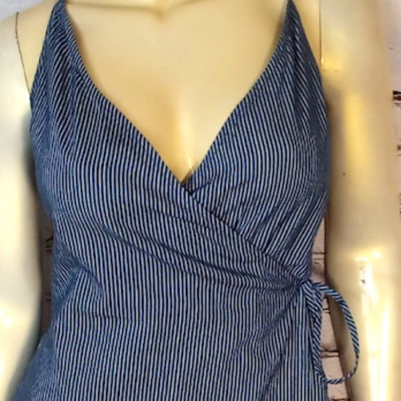 Women Striped Romper/Skort