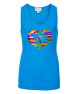 Girls Sleeveless Tank Top - Heart