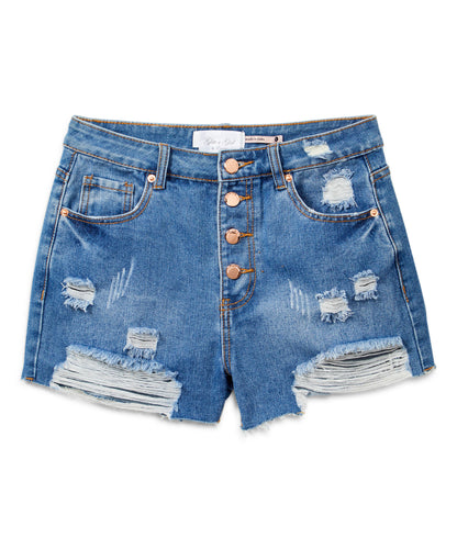 Junior Shorts - Denim/Distressed