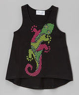 Girls Sleeveless Top - Gecko