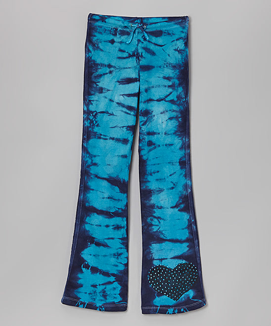 Girls Pants Tie Dye Heart