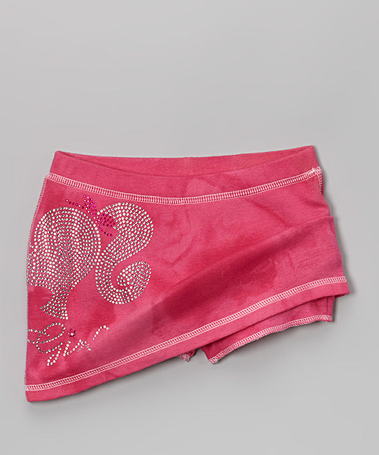 Girls Skort - Shorts Underneath -Rhinestone Girl