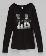 Girls Long Sleeve Top - Hollywood