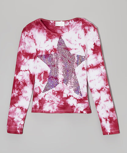 Girls Long Sleeve Top - Star