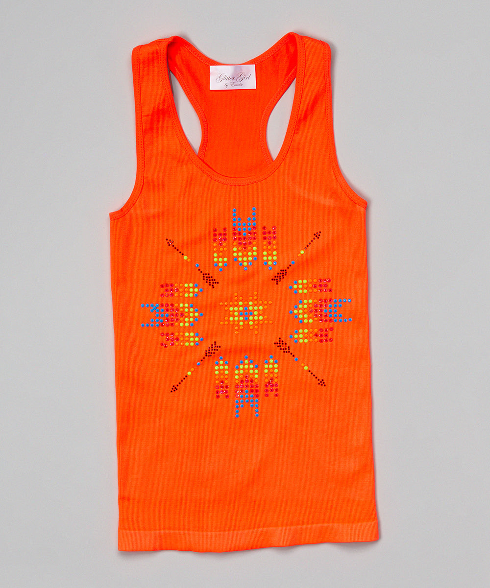 Girls Sleeveless Top - Aztec