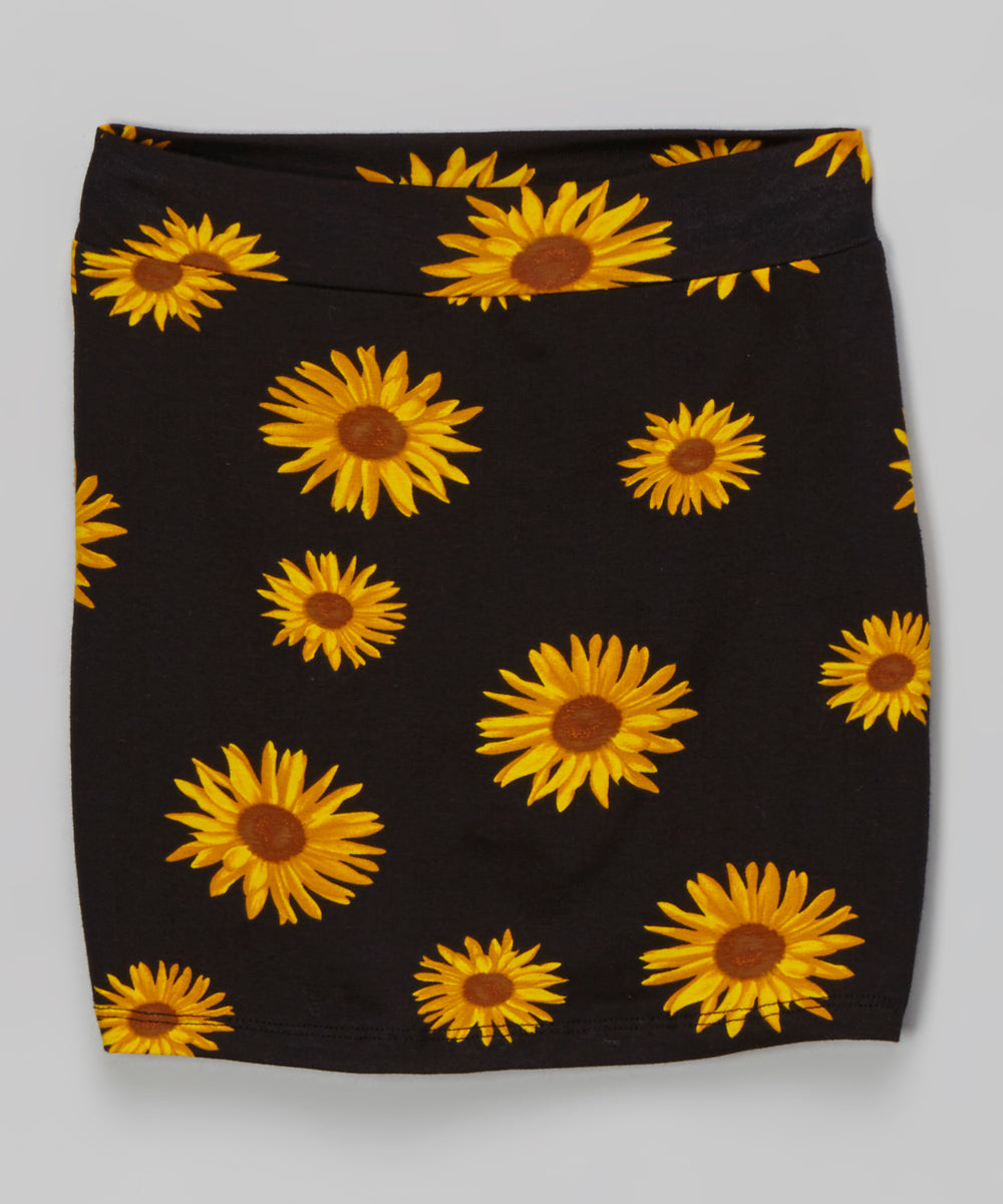 Girls Skirt - Daisies Flower