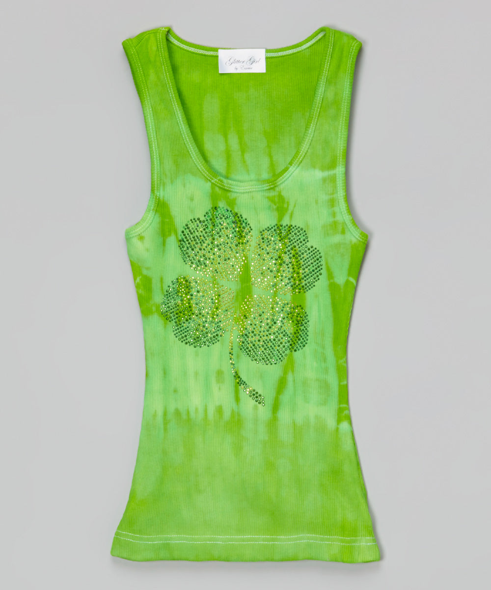 Girls Sleeveless Top - Shamrock