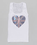 Girls Sleeveless Top -Union Jack Flag