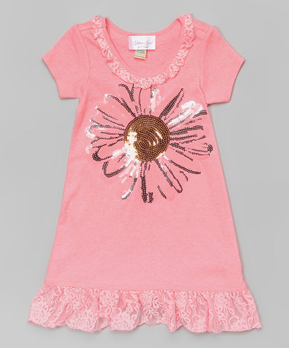 Girls Dress - Sequin Flower  By Glitter Girl