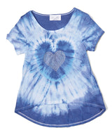Girls Top Short Sleeve Hi Low - InJected Heart