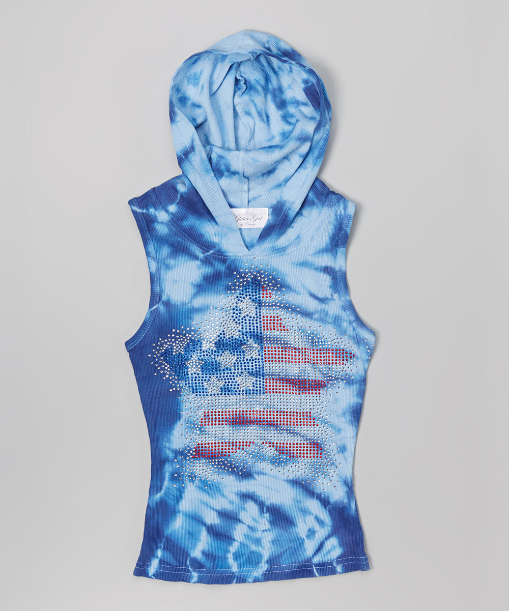 Girls Sleeveless Top - Americana Star