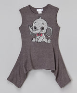 Girls Sleeveless Top - Elephant