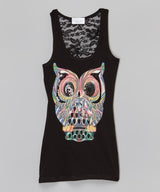 Girls Sleeveless Top - Owl