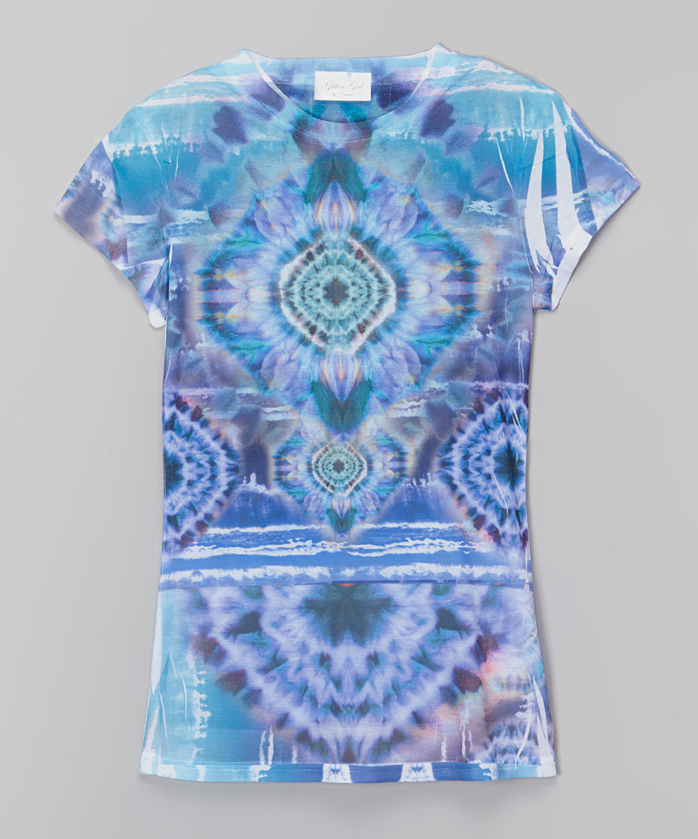 Girls Top Short Sleeve - Tie Dye