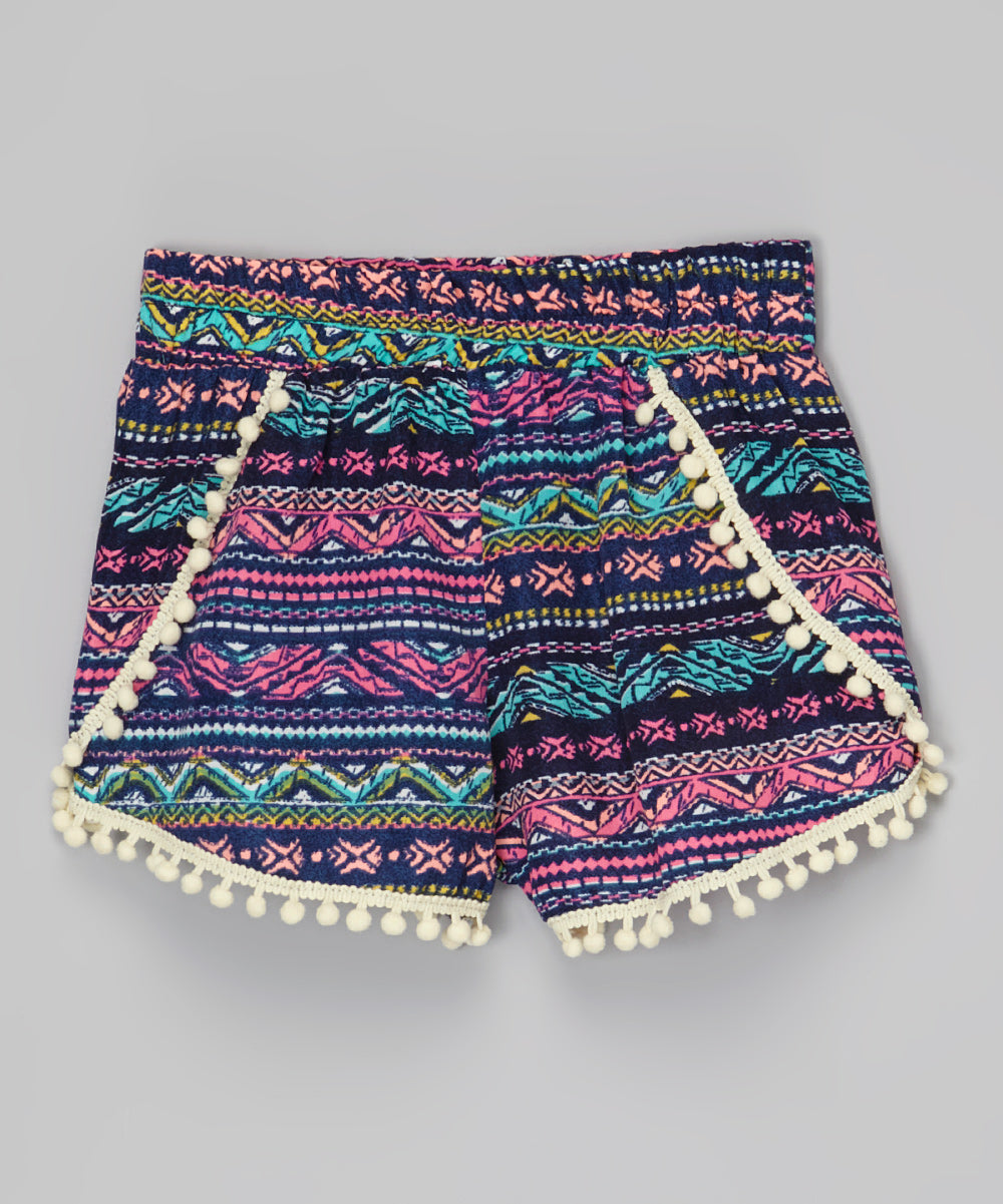 Women Shorts - Pom Poms