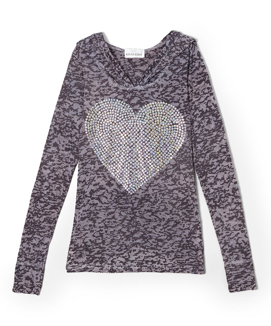 Girls Long Sleeve Top  By Glitter Girl